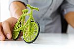 Eco Bicycle Concept Stock Photo