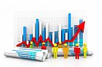 Economical Business Chart And Graph Stock Photo
