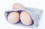 Eggs Isolated On White Background Stock Photo