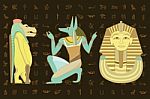 Egyptian Character Design Stock Photo