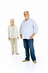 Elderly Couple Standing Stock Photo