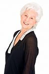 Elderly Woman Smile Stock Photo