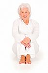 Elderly Woman Smile Stock Photo