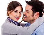 Embracing Couple Stock Photo