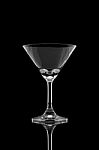 Empty Cocktail Glass Stock Photo