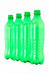 Empty Green Bottles Stock Photo