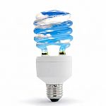 Energy Saving Lamp Stock Photo