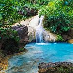 Erawan Waterfall Stock Photo