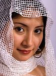 Ethnic Woman With Headscarf Stock Photo