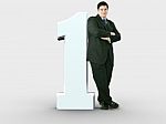 Executive Leant On Number One Stock Photo