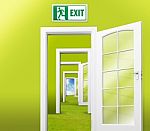 Exit Doorway To Heaven Stock Photo