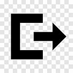 Exit Icon -  Iconic Design Stock Photo