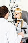 Eye Examination Stock Photo