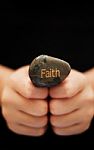 Faith Text Stock Photo