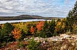 Fall Colors From Maine Stock Photo