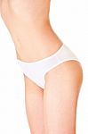 Female Body In Underwear Stock Photo