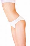 Female Body In Underwear Stock Photo