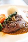 Filet Mignon Beef Steak Stock Photo