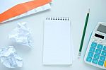 Finances And Calculating Stock Photo