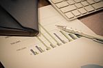 Financial Paper Charts Stock Photo