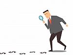 Finding Money Track Stock Photo