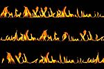 Fire Flames Set Stock Photo