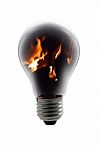 Fire Lamp Stock Photo