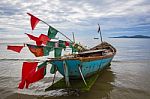 Fishing Boat On The Sea Stock Photo