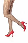 Fishnets And High Heels Stock Photo