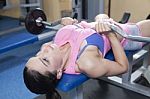 Fit And Beautiful Women In The Gym Stock Photo