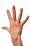 Five Fingers Stock Photo