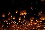   Floating Lanterns Stock Photo