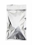 Foil Bag Isolated White Stock Photo