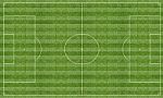 Football Pitch With Markings Stock Photo