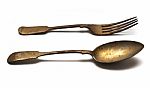 Fork And Spoon Stock Photo