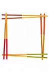 Frame Of Bamboo Chopsticks Stock Photo