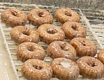 Fresh Glazed Donuts Stock Photo