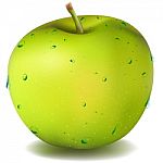 Fresh Green Apple Stock Photo