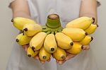 Fresh Organic Banana For Healthy Life Stock Photo