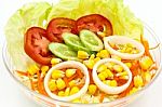 Fresh Vegetable Salad Stock Photo