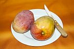 Freshly Picked Mangoes Stock Photo