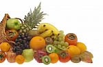 Fruits In Basket Stock Photo