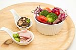 Fusion Food,salad Appetizer Stock Photo