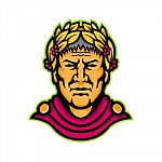 Gaius Julius Caesar Mascot Stock Photo