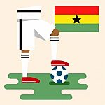 Ghana National Soccer Kits Stock Photo