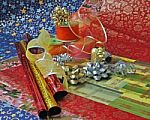 Gift Wrapping Paper Stock Photo