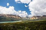 Glacier National Park Landscape Stock Photo