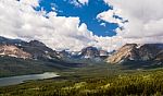 Glacier National Park Landscape Stock Photo