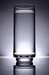 Glass Of Water Spot Light Dark Stock Photo