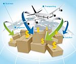 Global Logistics Business Stock Photo
